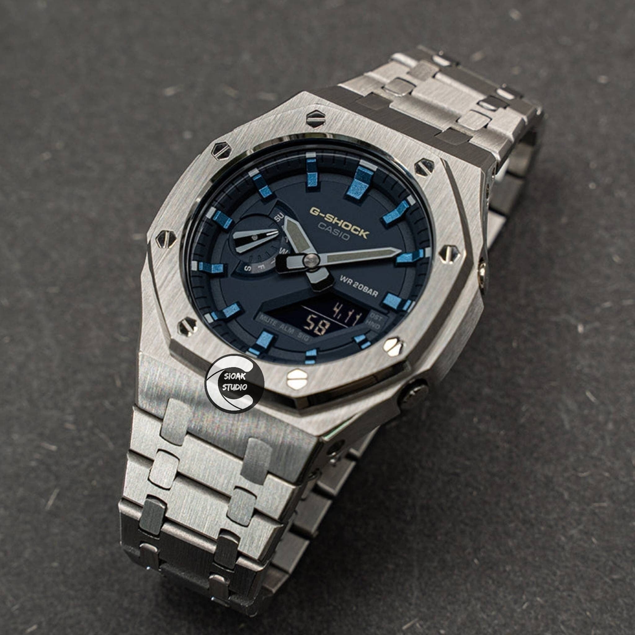 Casioak-Mod-Watch-Silver-Case-