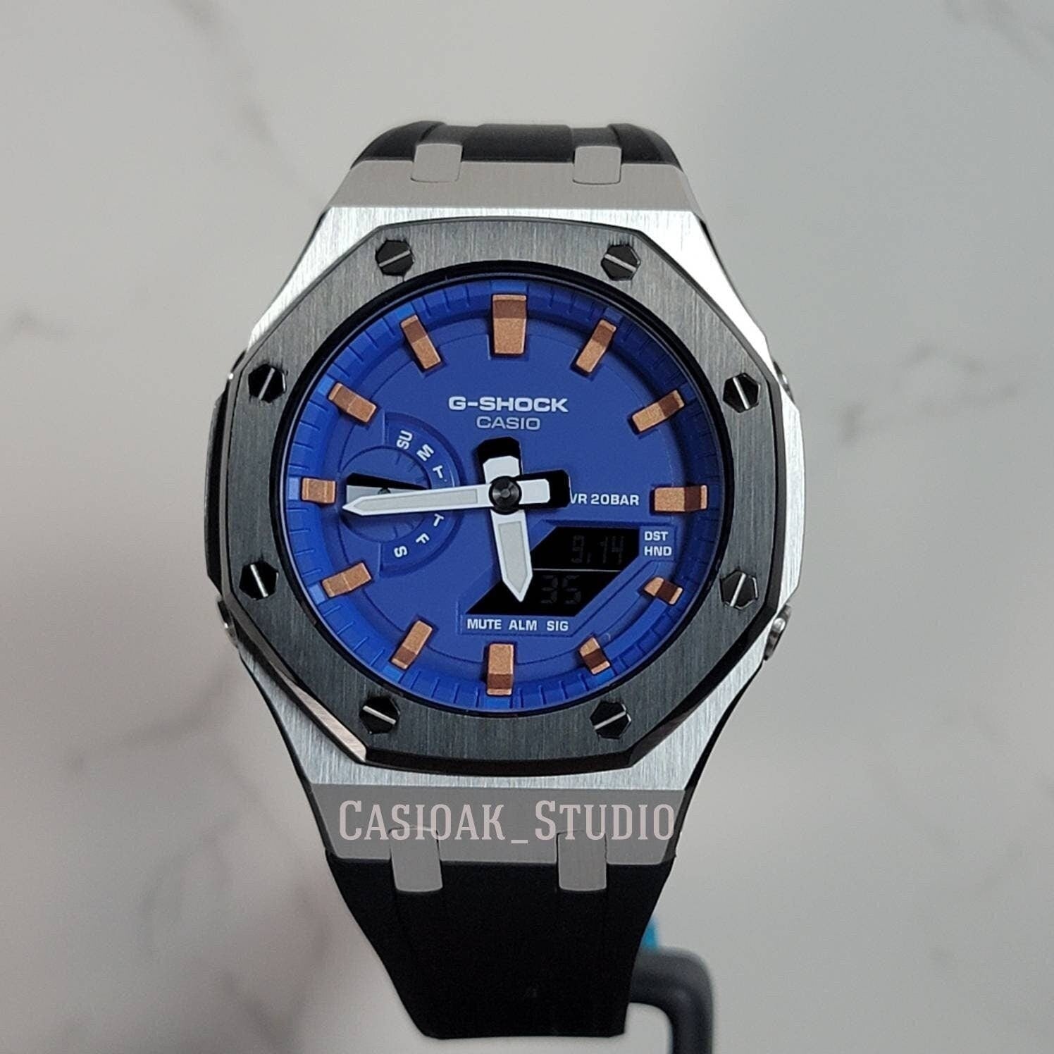 Casioak Mod Casio G Shock Royal Oak Custom Orologi di lusso da uomo Ga 2100  – Casioak Studio