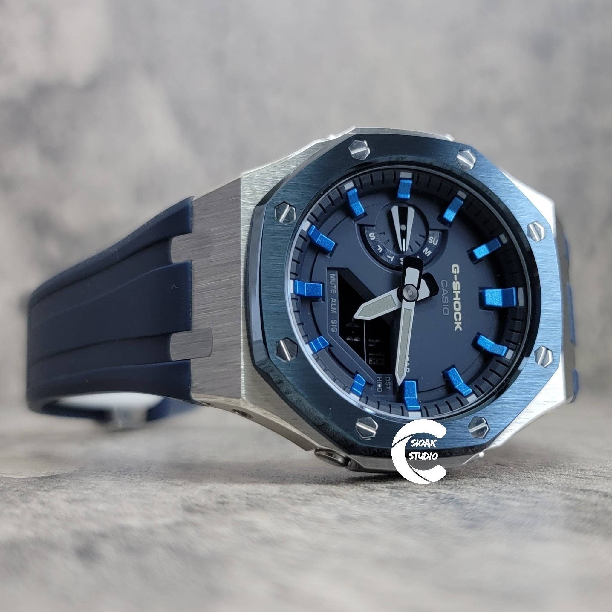 Casioak-Mod-Watch-Blue-Silver-