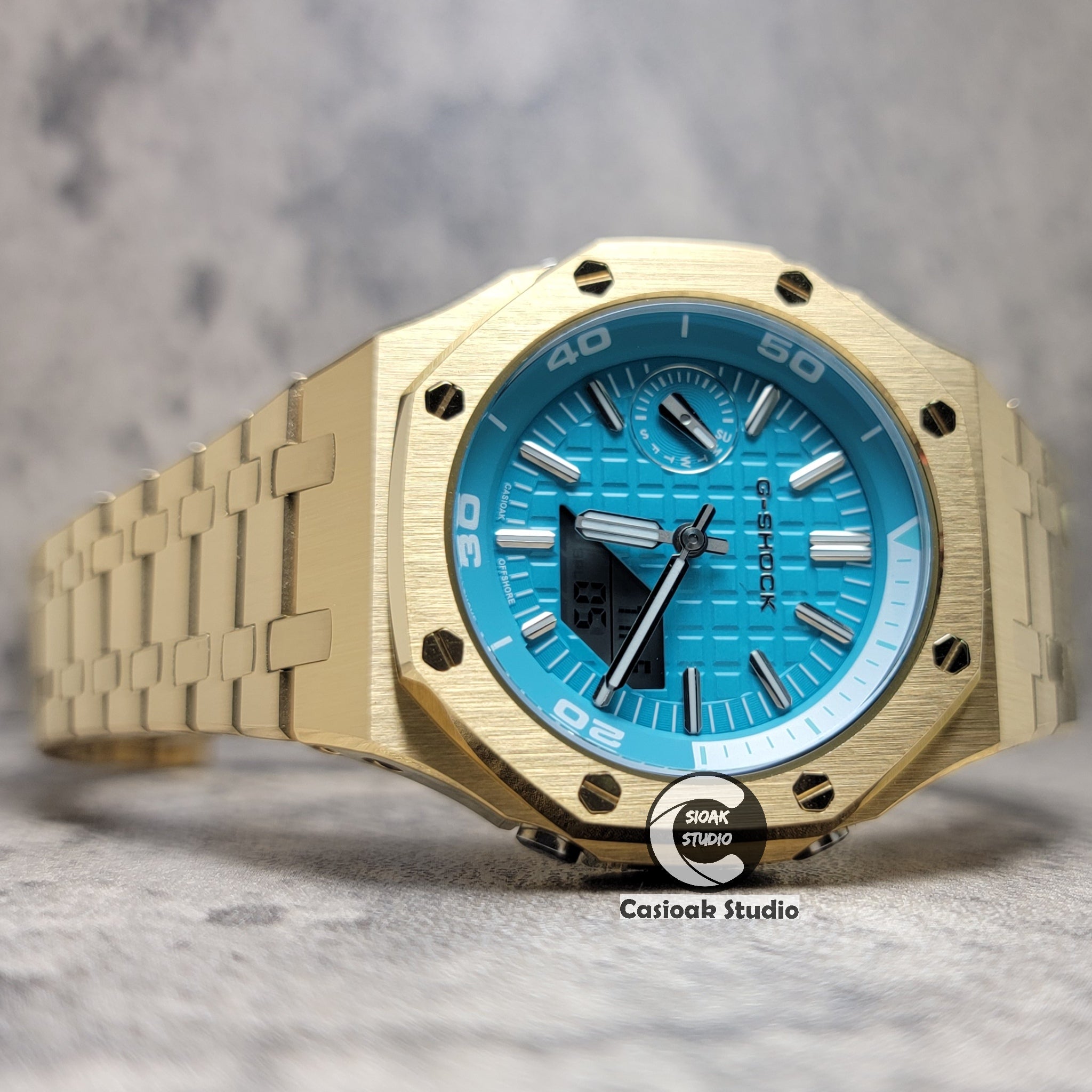 Casioak-Mod-Watch-NEW-Gold-