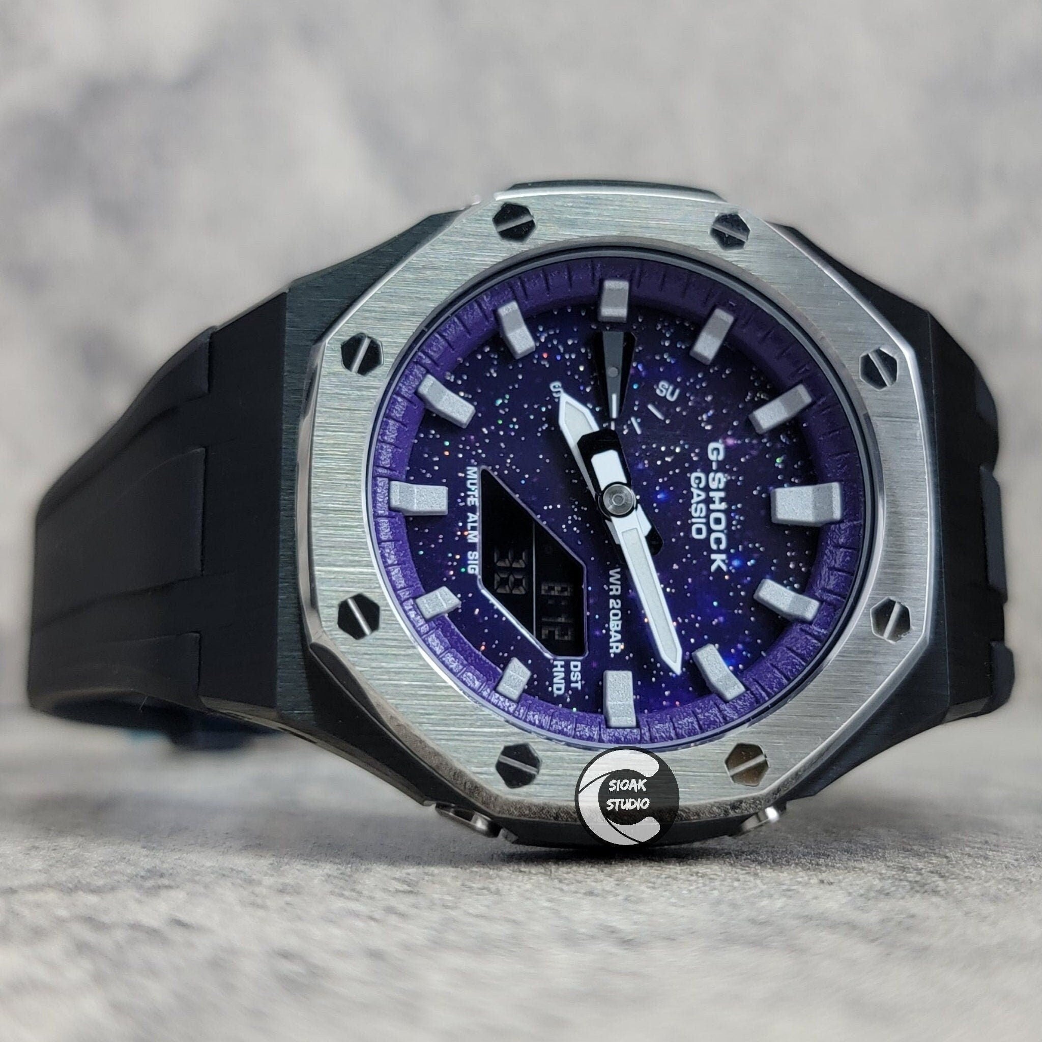 Casioak-Mod-Watch-Silver-Black