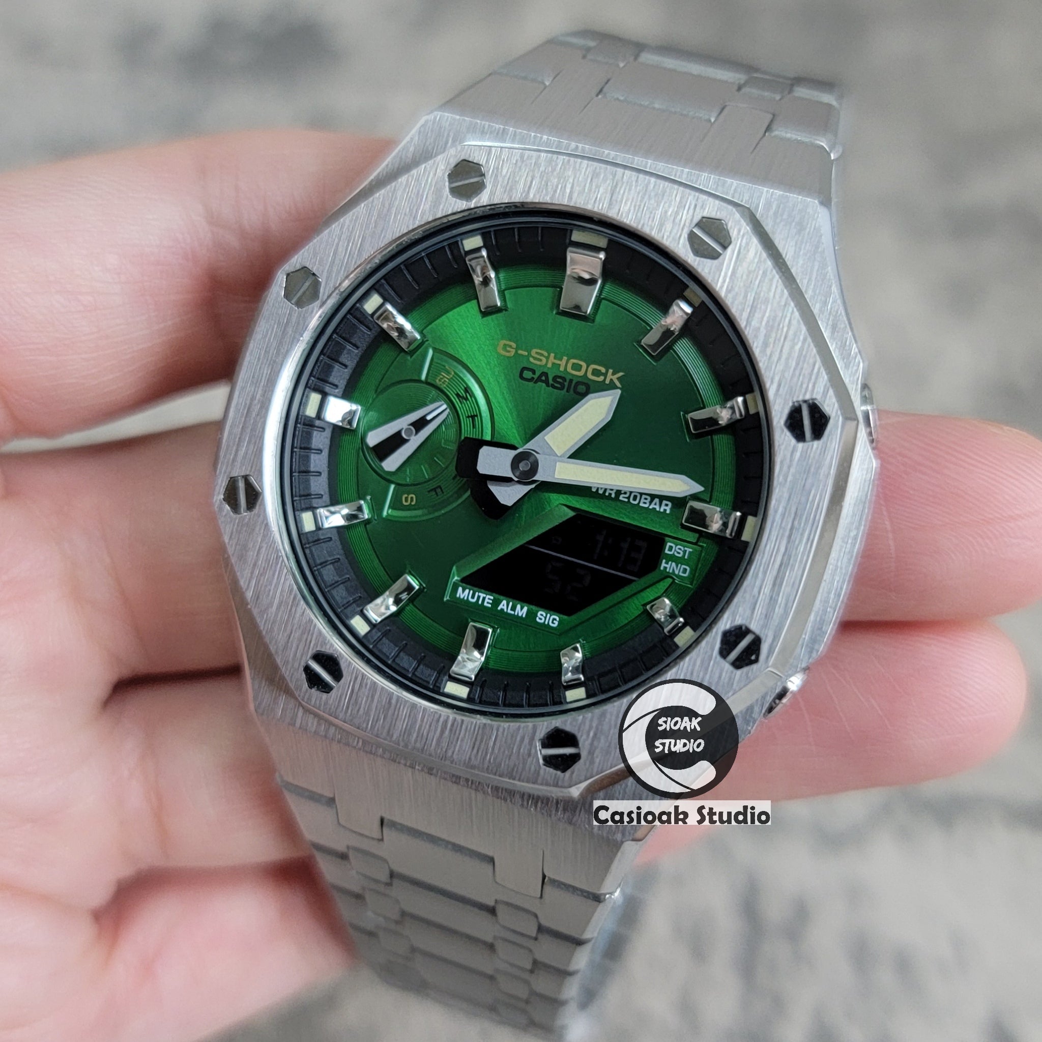 Casioak-Mod-Watch-Silver-Case-