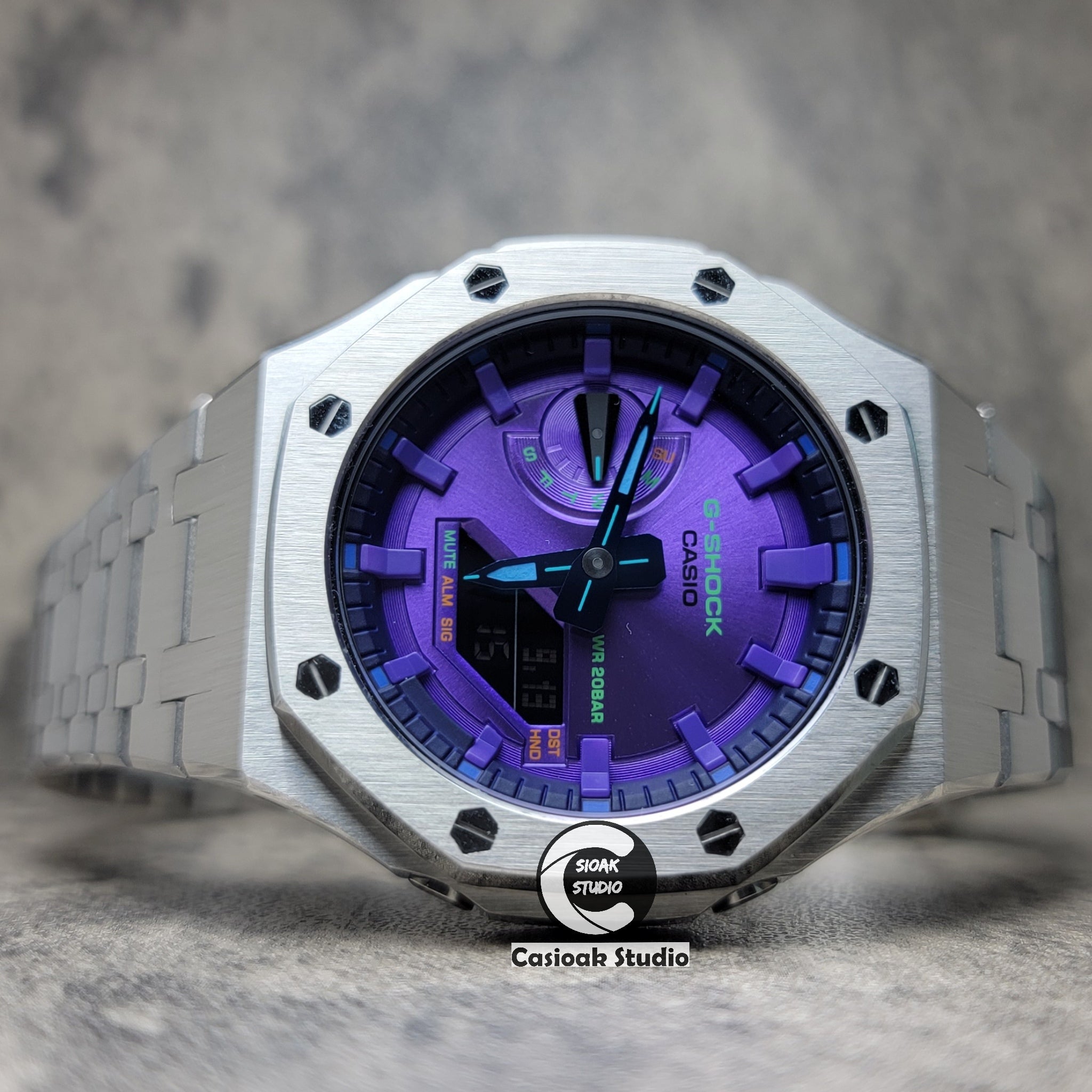 Casioak-Mod-Watch-Silver-Case-