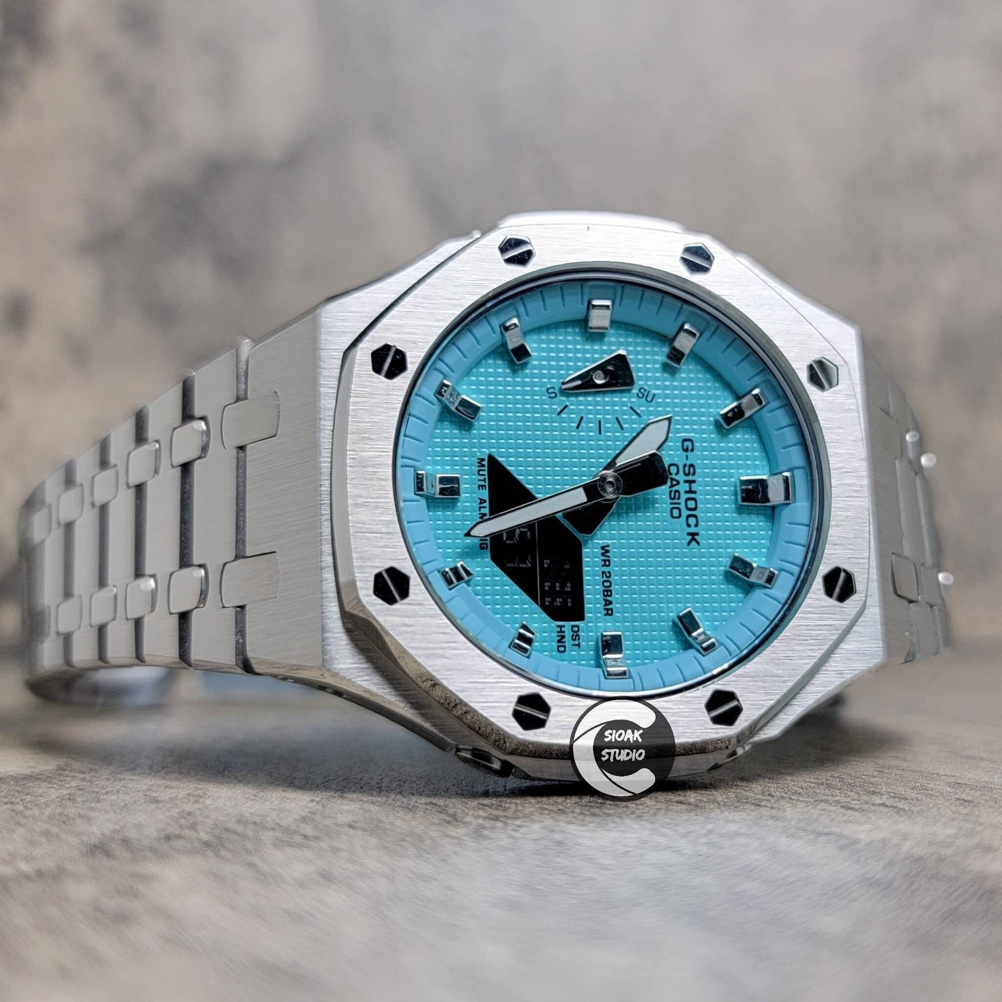 Casioak-Mod-Watch-Silver-Case-