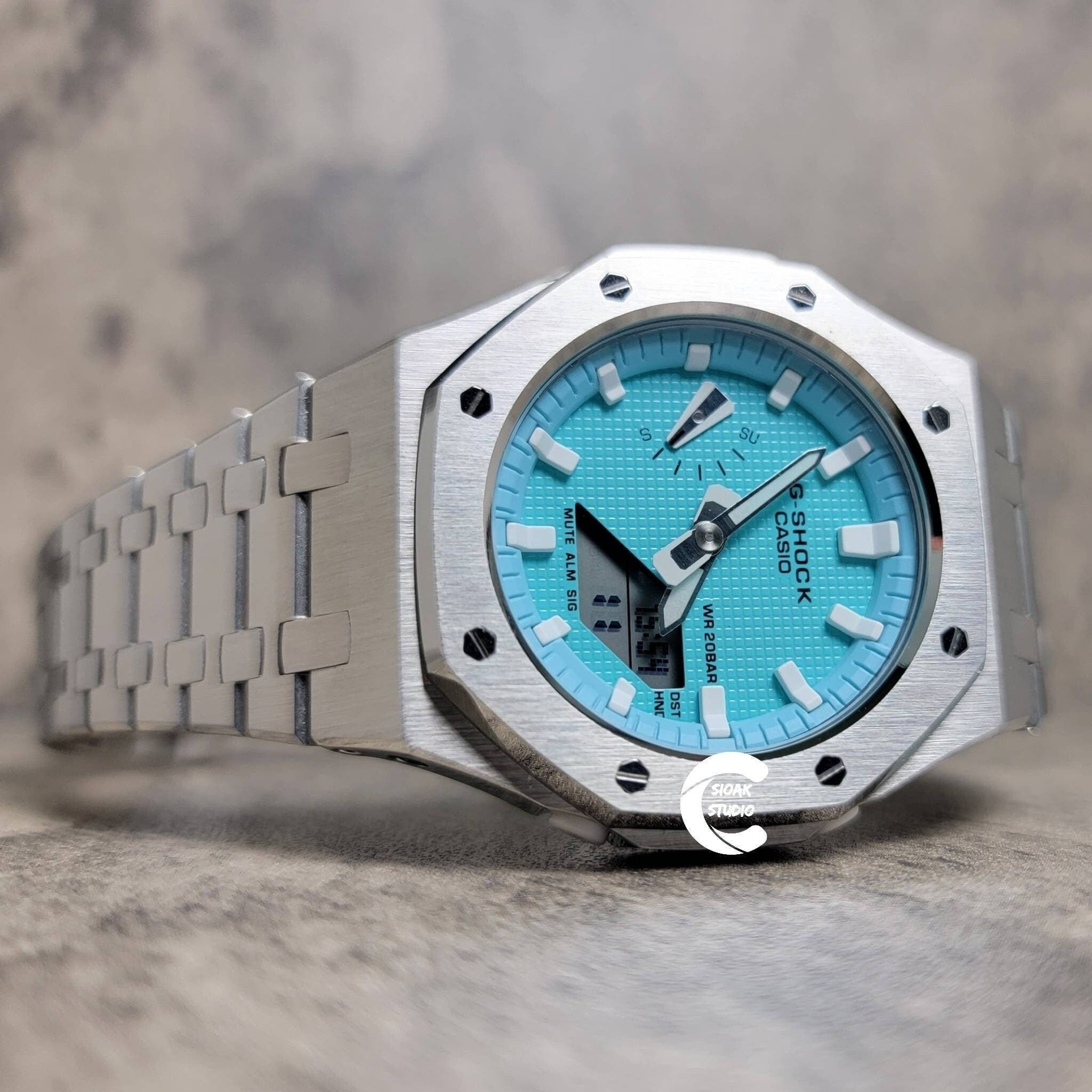 Casioak-Mod-Watch-Silver-Case-