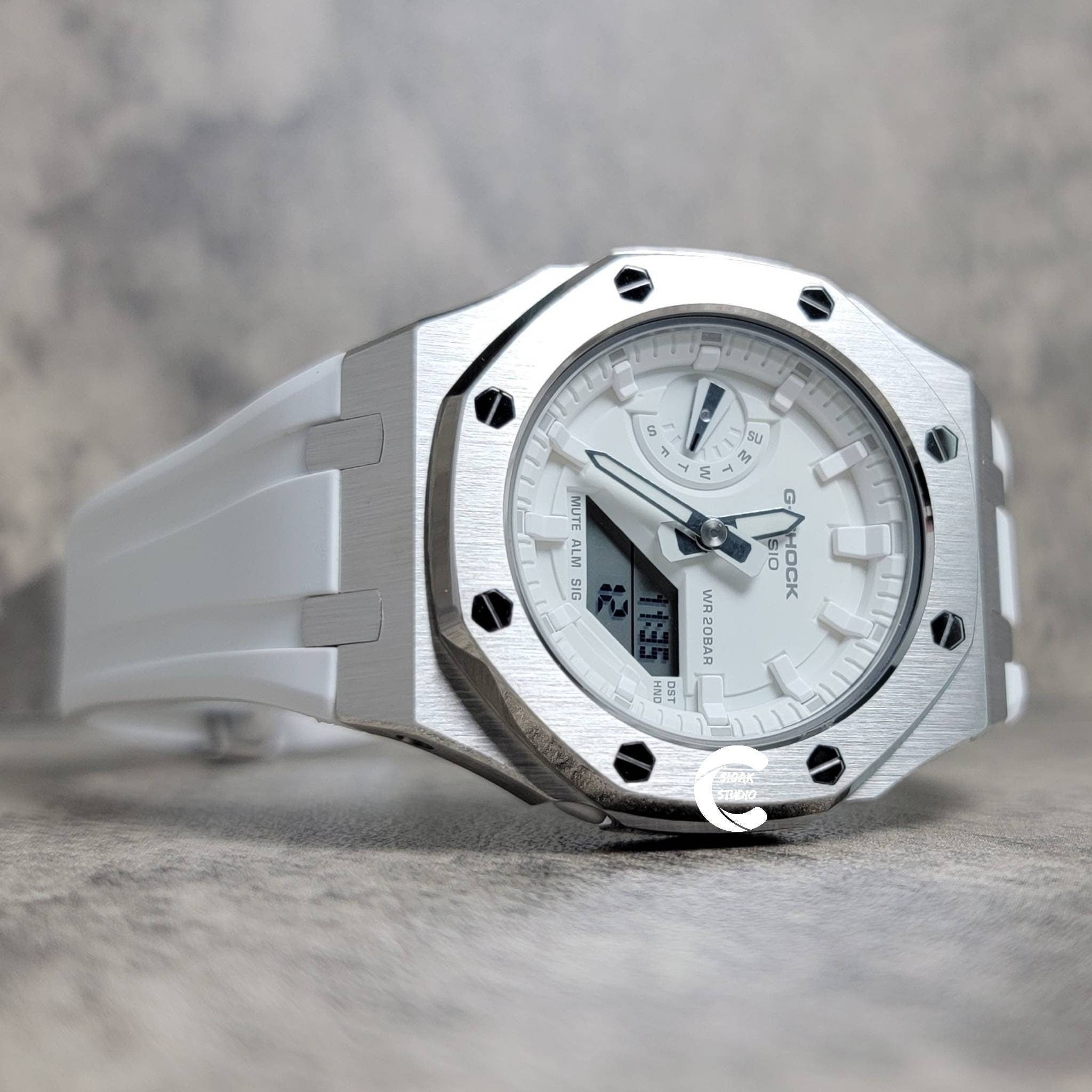 Casioak-Mod-Watch-Silver-Case-