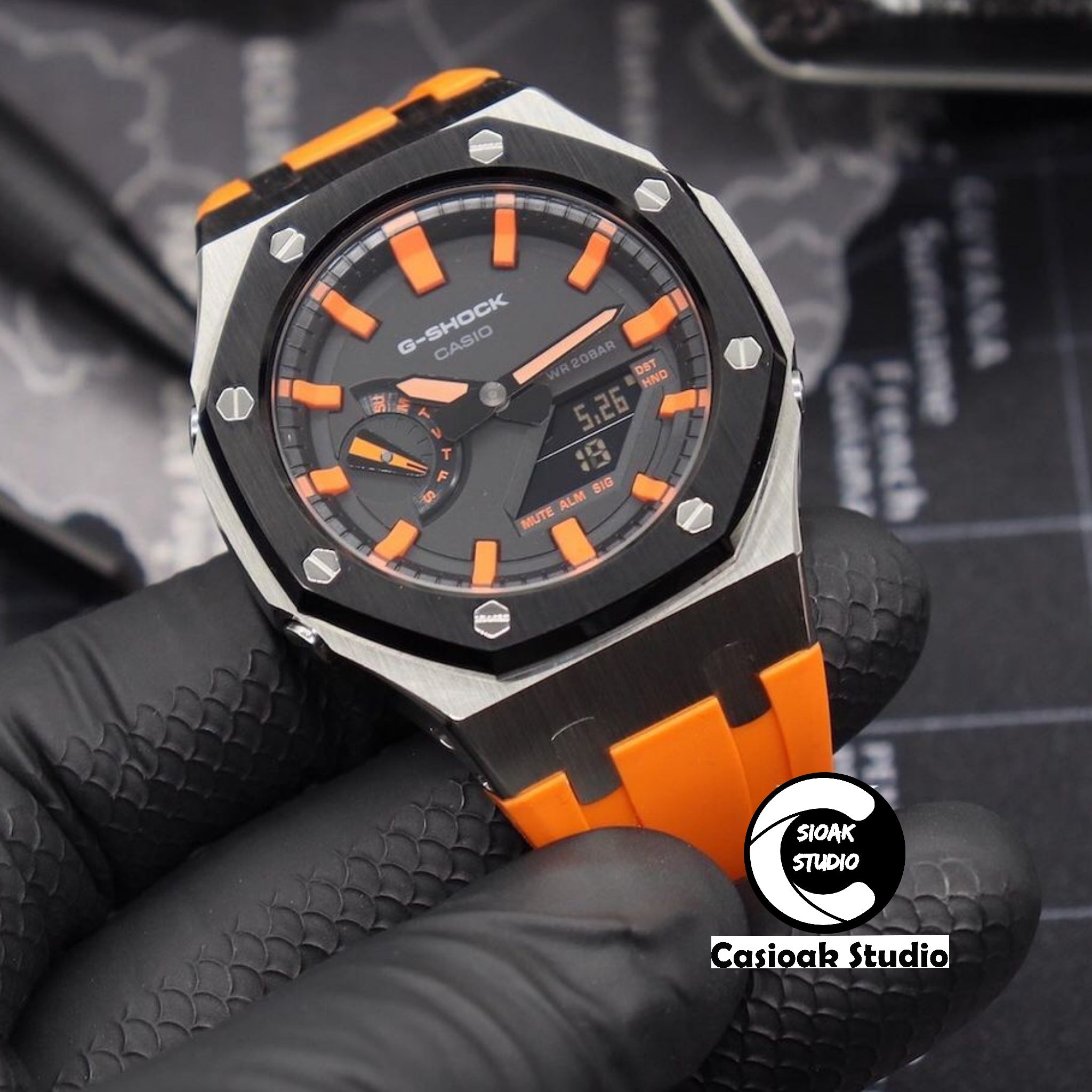 G shock watches orange colour hot sale