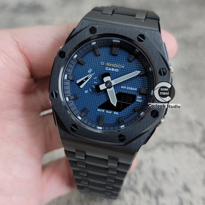 Casioak Mod Custom Casio G-Shock Royal Oak Custom Mens Luxury Metal Watches Tiffany Rainbow Ga 2100 Ga b2100