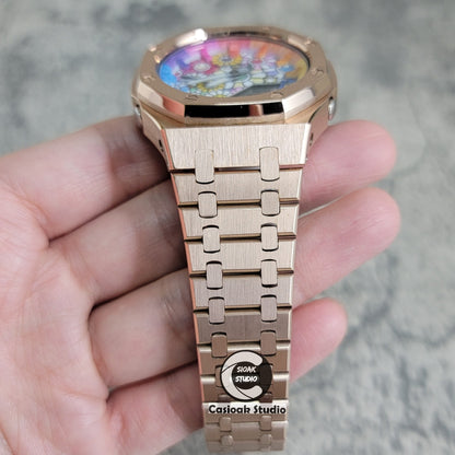 Casioak Mod Custom Casio G-Shock Royal Oak Custom Mens Luxury Metal Watches Tiffany Rainbow Ga 2100 Ga b2100