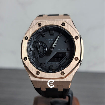 Casioak Mod Custom Casio G-Shock Royal Oak Custom Mens Luxury Metal Watches Tiffany Rainbow Ga 2100 Ga b2100