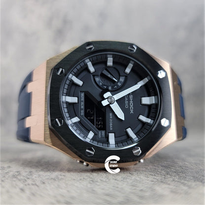 Casioak Mod Custom Casio G-Shock Royal Oak Custom Mens Luxury Metal Watches Tiffany Rainbow Ga 2100 Ga b2100