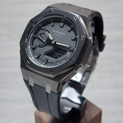 Casioak Mod Custom Casio G-Shock Royal Oak Custom Mens Luxury Metal Watches Tiffany Rainbow Ga 2100 Ga b2100