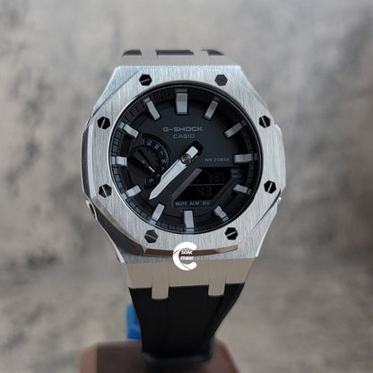 Casioak Mod Custom Casio G-Shock Royal Oak Custom Mens Luxury Metal Watches Tiffany Rainbow Ga 2100 Ga b2100