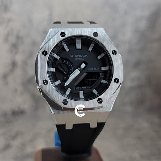 Casioak Mod Custom Casio G-Shock Royal Oak Custom Mens Luxury Metal Watches Tiffany Rainbow Ga 2100 Ga b2100