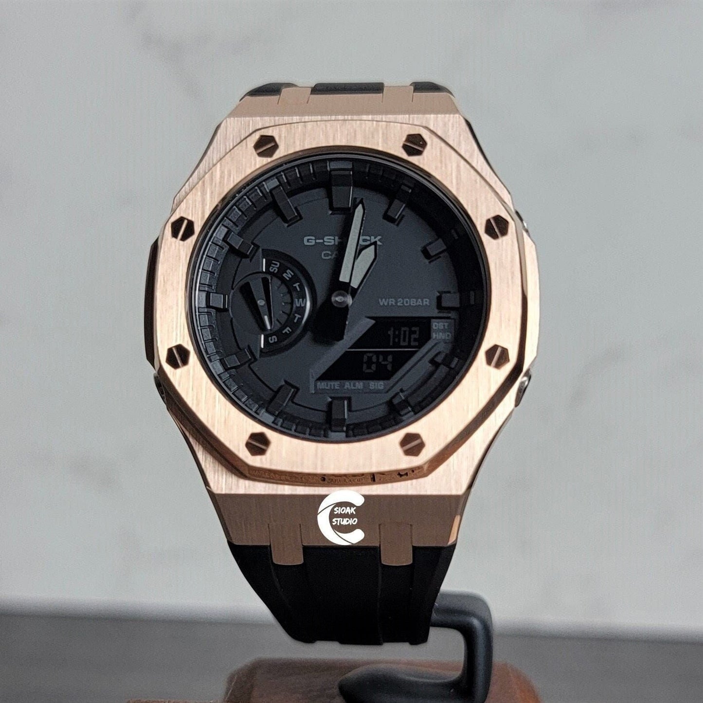 Casioak Mod Custom Casio G-Shock Royal Oak Custom Mens Luxury Metal Watches Tiffany Rainbow Ga 2100 Ga b2100