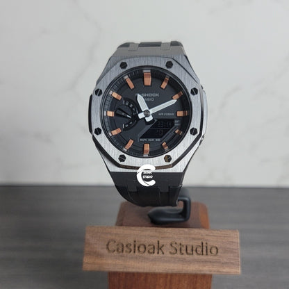 Casioak Mod Custom Casio G-Shock Royal Oak Custom Mens Luxury Metal Watches Tiffany Rainbow Ga 2100 Ga b2100