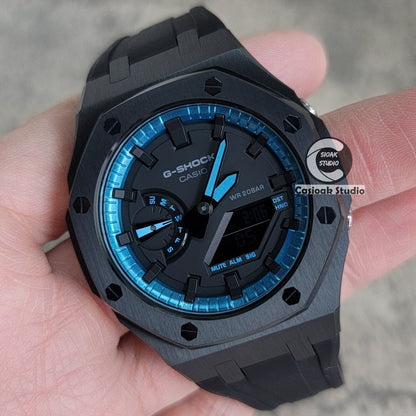 Casioak Mod Custom Casio G-Shock Royal Oak Custom Mens Luxury Metal Watches Tiffany Rainbow Ga 2100 Ga b2100