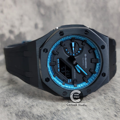 Casioak Mod Custom Casio G-Shock Royal Oak Custom Mens Luxury Metal Watches Tiffany Rainbow Ga 2100 Ga b2100