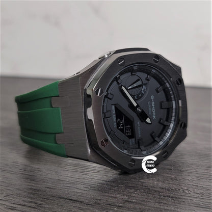 Casioak Mod Custom Casio G-Shock Royal Oak Custom Mens Luxury Metal Watches Tiffany Rainbow Ga 2100 Ga b2100