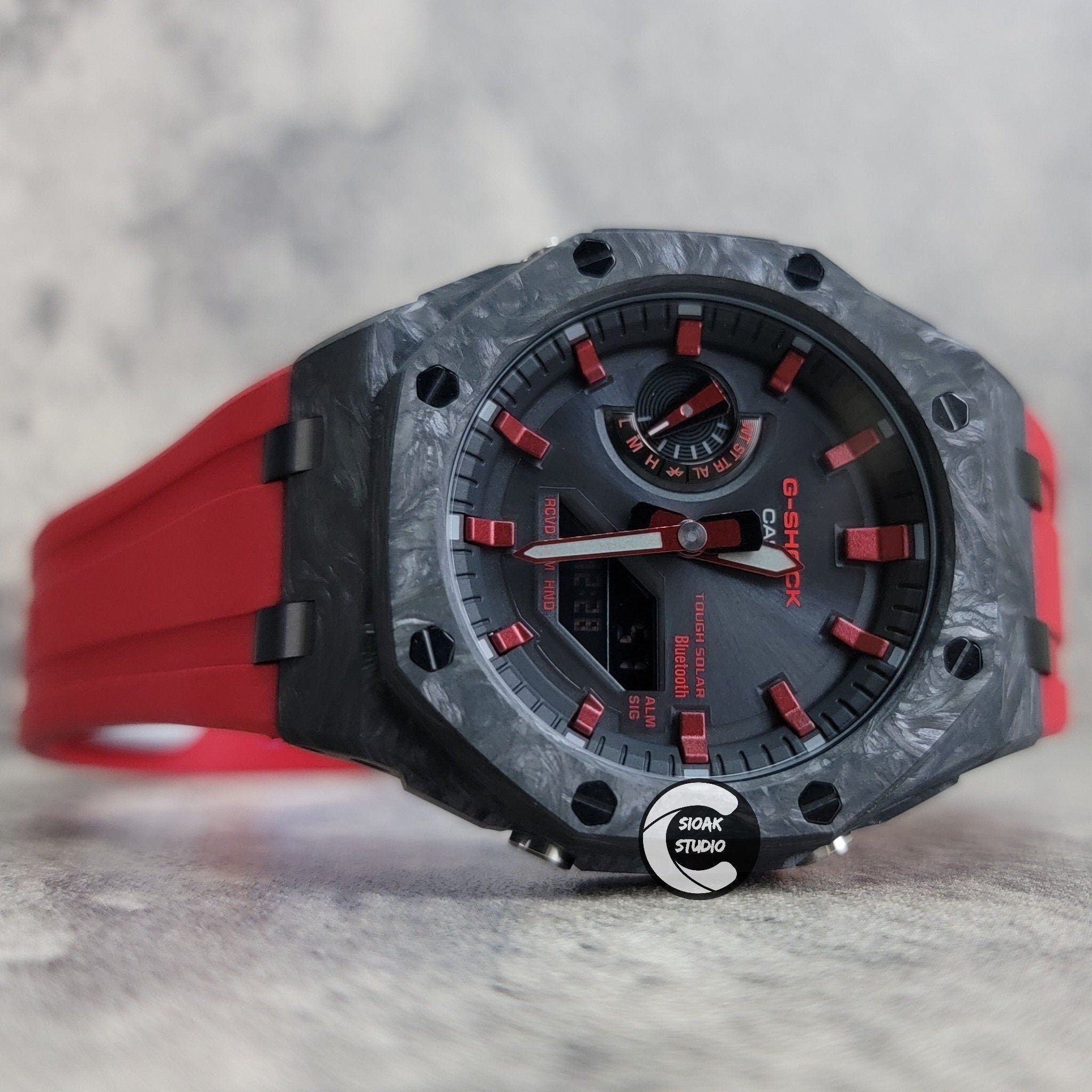 G shock best sale red strap